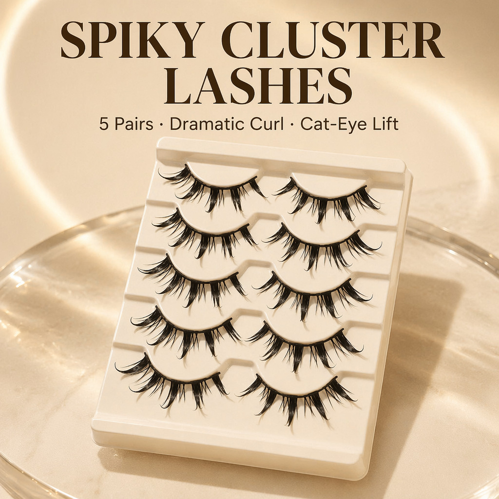 Eyelash Extension Japanese Style - Pestañas Postizas de Cosplay, 5 Piezas,