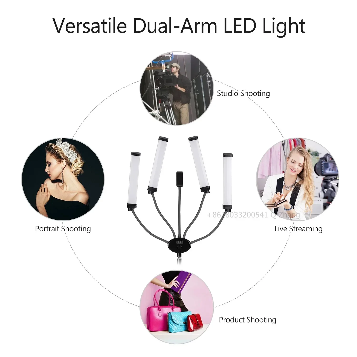 Video Eyelash Extension - Lámpara LED Yidoblo 80W FX-800II 2026