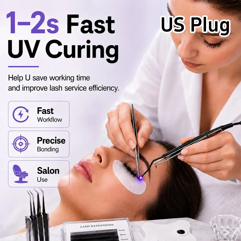 Eyelash Extension Uv - Mini pinzas con lámpara UV para