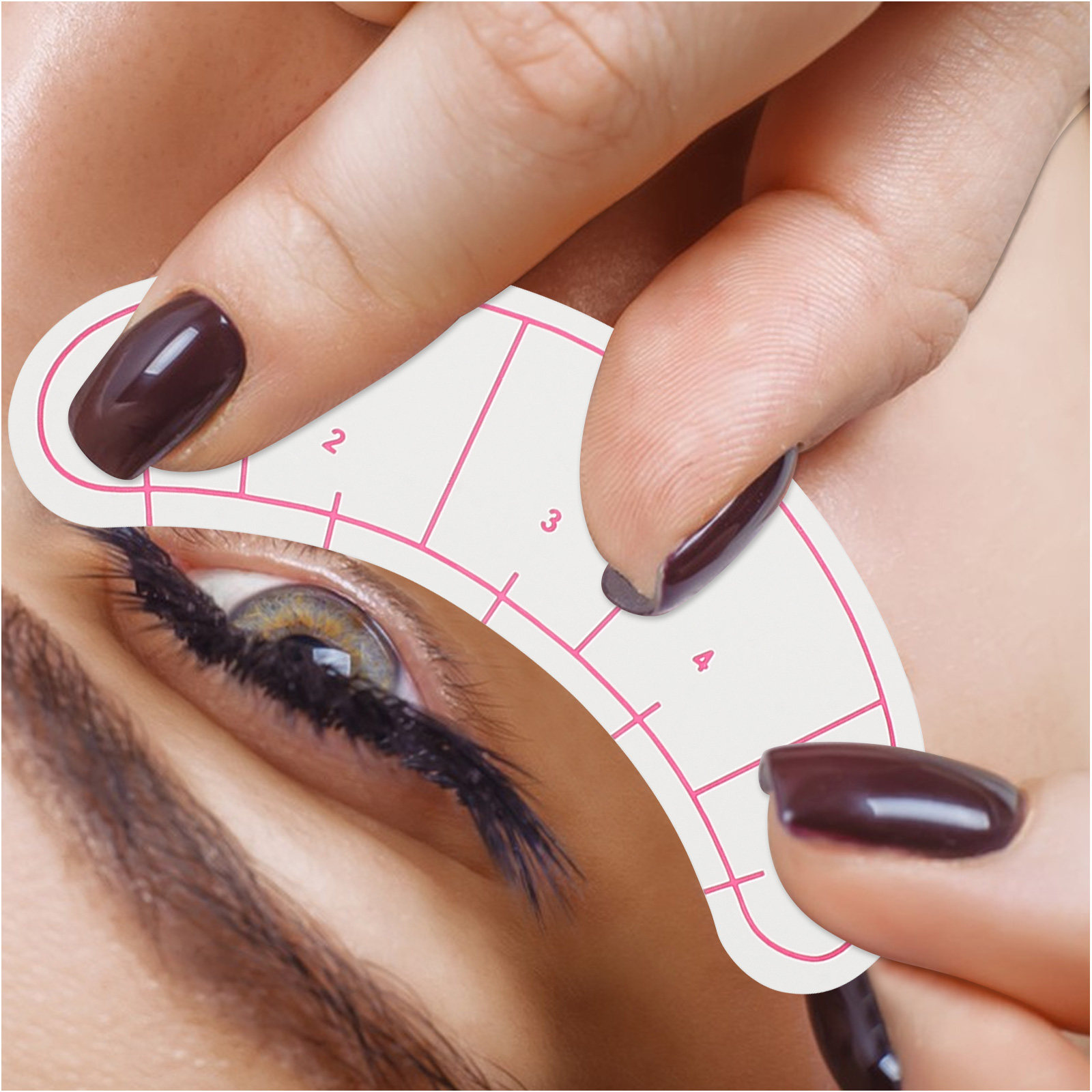 Lash Mapping Sticker - 10 Hojas de Papel Aislante para