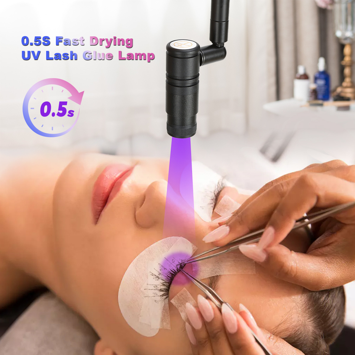Lámpara de extensión de pestañ - Eyelash Extension Uv reseña y precio