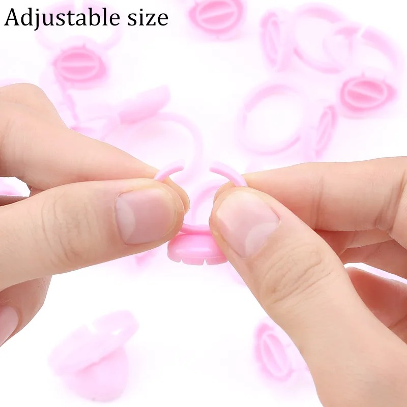 100 unidades de anillos desech - Eyelash Extension Maps reseña y precio