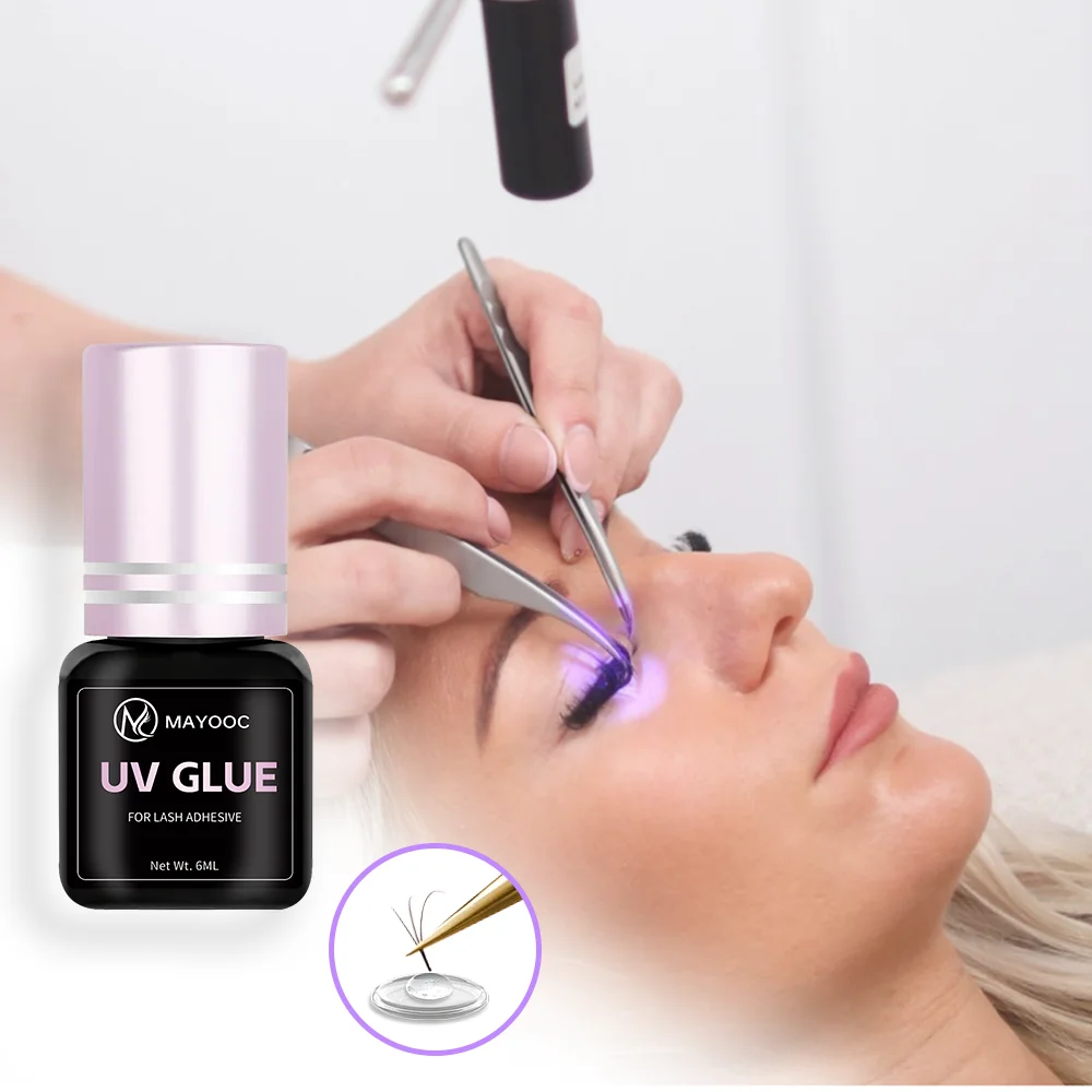 MAYOOC-pegamento para pestañas - Eyelash Extension Uv reseña y precio