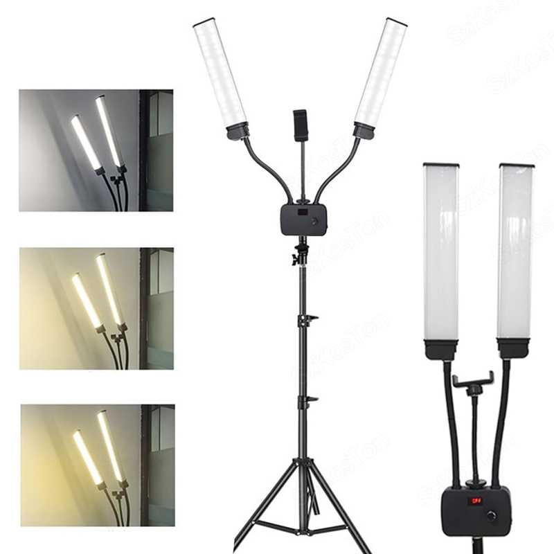 Luz LED de relleno de brazos d - Video Eyelash Extension reseña y precio