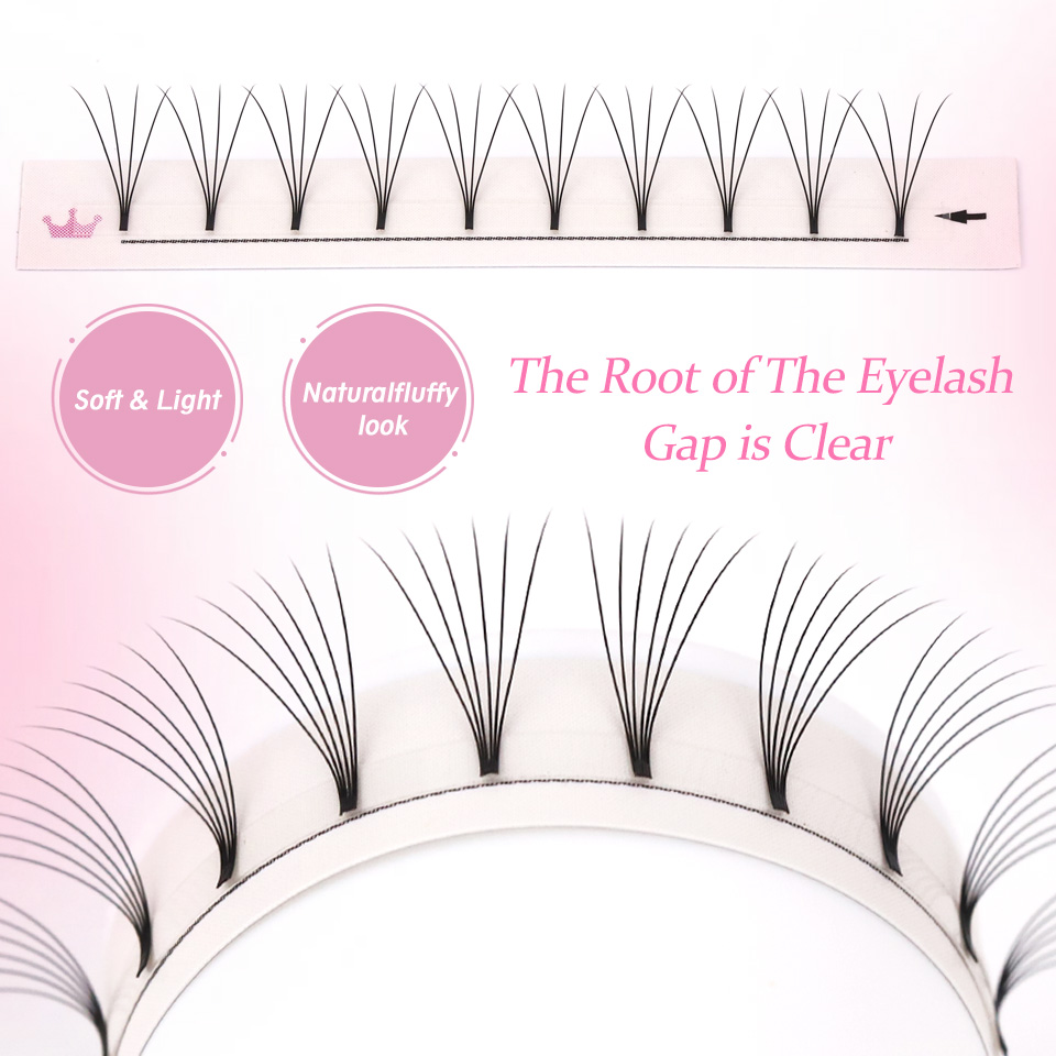AGUUD suave Natural prefabrica - Eyelash Extension Fan reseña y precio
