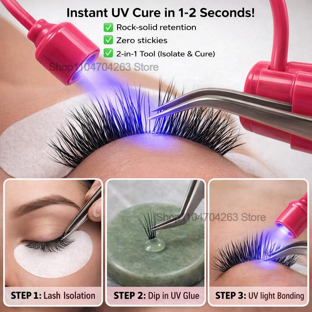 Mini Lámpara UV para Pestañas  - Eyelash Extension Uv reseña y precio