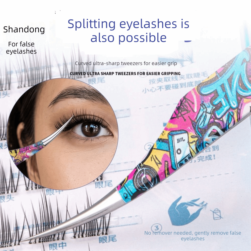 Pinzas Curvas Metálicas Anties - Lash Mapping Sticker reseña y precio