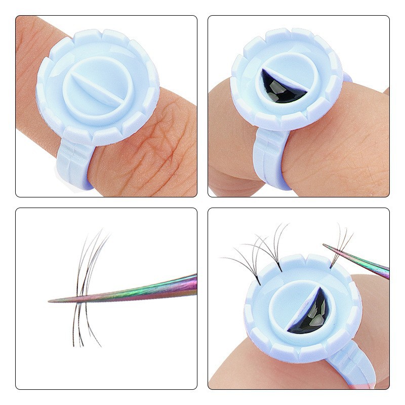 Soporte de anillo de pegamento - Eyelash Extension Fan reseña y precio