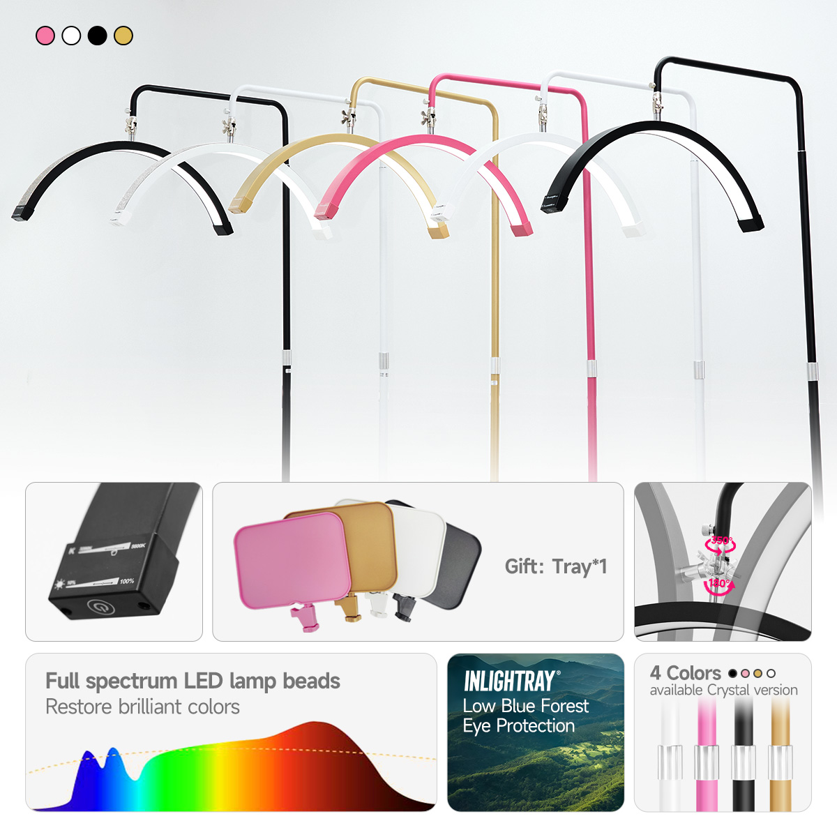Lámpara LED de Media Luna con  - Eyelash Extension No 11 reseña y precio