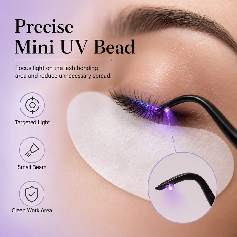 Mini pinzas con lámpara UV par - Eyelash Extension Uv reseña y precio