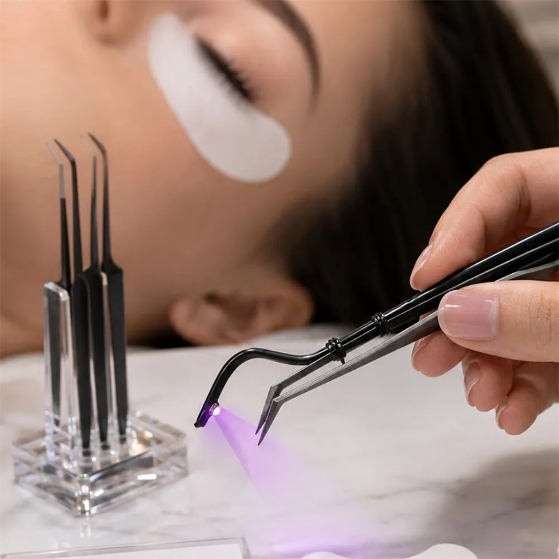 Mini pinzas con lámpara UV par - Eyelash Extension Uv reseña y precio